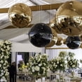 thumbnail image 3 of Yescom 2PCS 32" Big Shiny Inflatable Mirror Ball Set Giant Reusable PVC Hanging Balloon for Large Wedding Event Disco Party Concerts Black, 3 of 10
