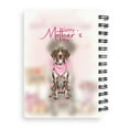 thumbnail image 2 of Happy Mother's Day German Shorthaired Pointer Love Dog Mom Heart Flower Spiral Bound Journal GSP Lover Dog Gift 5x7in Spiral Notebook - 12004, 2 of 5