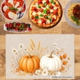 thumbnail image 2 of Joocar Autumn Pumpkin And Wheat Design Linen Table Mats Set Of 4 For Home Kitchen Table Decor 12x18 inch, 2 of 5