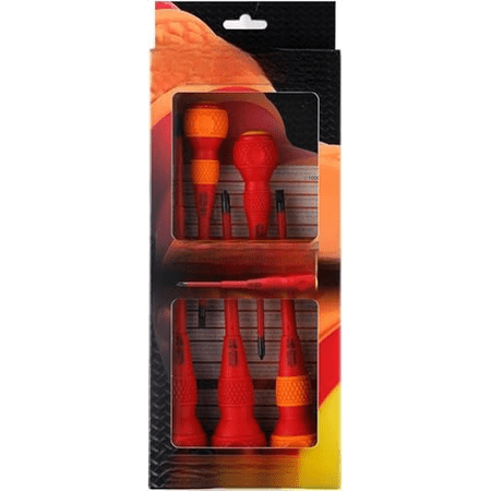 BALL GRIP Insulated Screwdriver 5PC. Set No.2005PBU made in Japan by$$Tools & Hardware Other