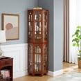 thumbnail image 2 of 6 Shelves in Total / Corner China Cabinet / Easy to Clean and Maintain, 2 of 6