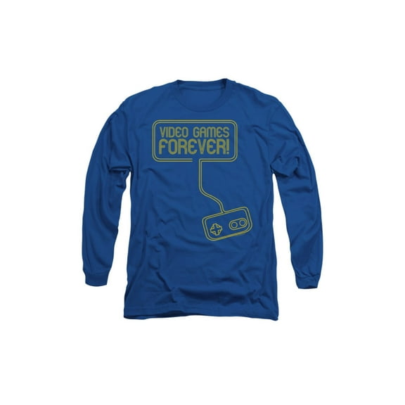 Video Games Forever Funny Adult Long-Sleeve T-Shirt