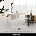 thumbnail image 2 of Office Mat for Hardwood Floor, 36" x 48" Rectangle Clear Chair Mat ,Matte, PVC, 2 of 10