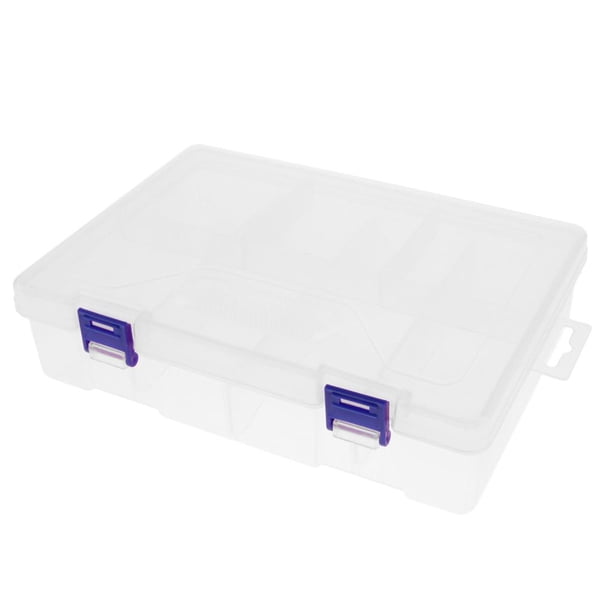 Caja de Almacenamiento de Joyería de Plástico de 8 Ranuras Soledad Organizador con Separadores