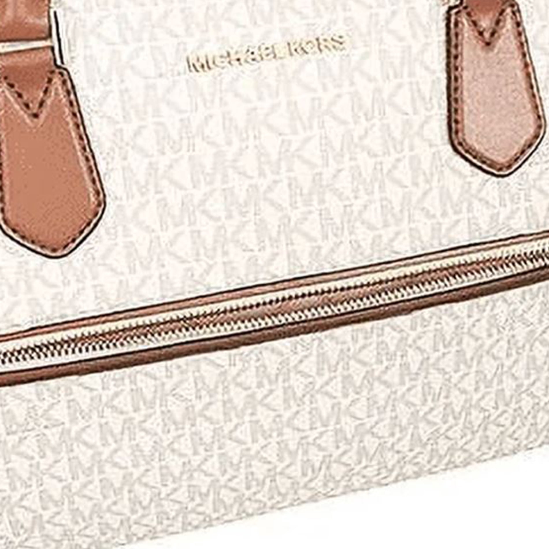 Michael Kors Travel Large Duffle Bag In PVC Signature (Vanila)