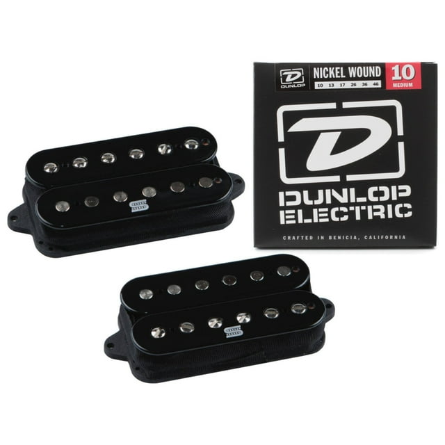 Seymour Duncan Duality Active Humbucker Pickup Ensemble - Noir avec Cordes
