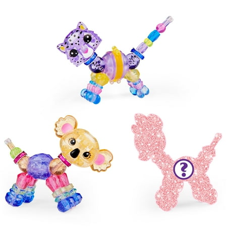 Twisty Petz, 3-Pack, Sandala Koala, Beadrice Snow Leopard and Surprise Collectible Bracelet Set