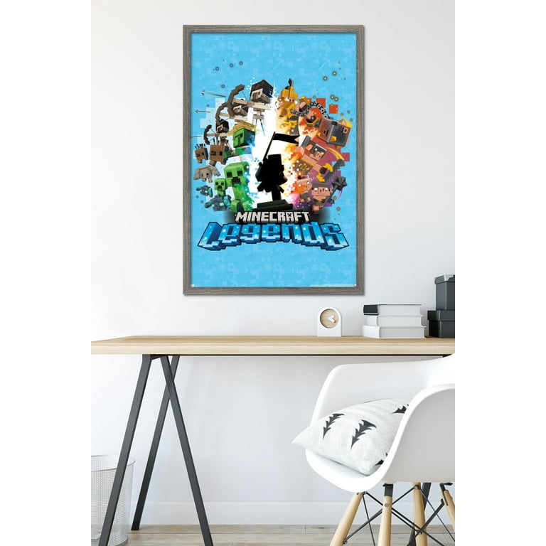 Minecraft: Legends - Blue Wall Poster, 22.375