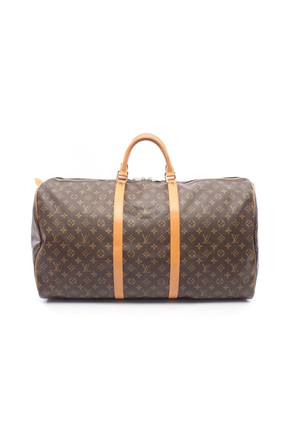 Pre-Owned Louis Vuitton Keepall 60 Boston Bag Handbag, Coated Canvas and Leather, Monogram...