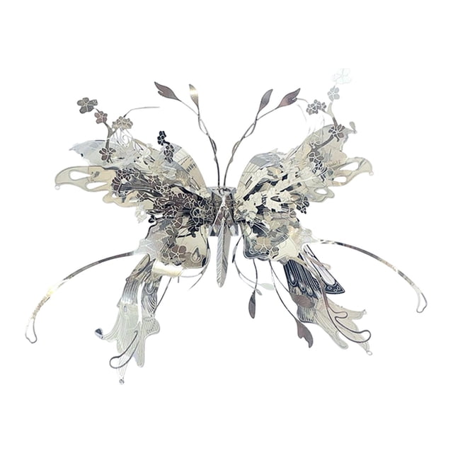 Rompecabezas 3D de mariposas, colecciones creativas, bricolaje, decoración del hogar, artesanía, novedoso kit de modelos de metal para adultos, regalo Estilo A