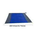 thumbnail image 3 of Xecvkr Polyester Outdoor Beach Mat, 210x200cm Large Picnic Blanket for Camping, Blue Green Army Green, Liquid Protection, Easy Maintenance, 3 of 6