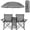 gray, variant on COWIN Outdoor Foldable Picnic Double Chair ,Camping Chairs with Umbrella Camping Double Portable Chairs Folding Beach Chair with Insulation Bag,Backpacking Blue