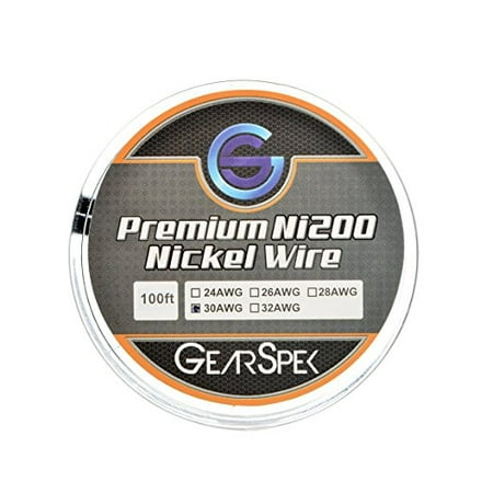 GearSpek NI-HW30GA100 30 Awg Gauge Nickel 200 Non Resistance Wire, (Best Nickel Wire For Vaping)