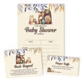 thumbnail image 4 of Inkdotpot Set Of 30Jungle Animals Baby Shower Invitations-Diaper Raffle Tickets And Baby Shower Book Request Cards Gender Neutral Invites Its A Boy Its A Girl, 4 of 8