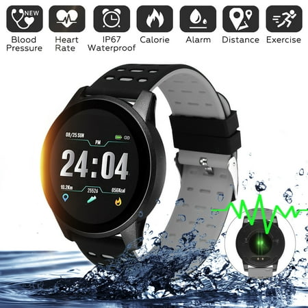 2019 Sports Smart Watch Wristband Heart Rate Blood Pressure Oxygen Monitor Color Screen Bracelet IP67 Waterproof For Samsung IOS (Best Smartwatch For Runners 2019)