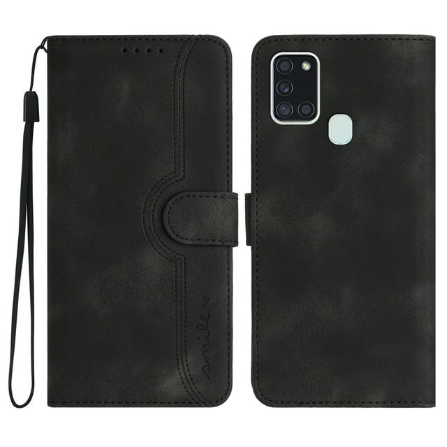 Compatible avec Samsung Galaxy A21S Étui Portefeuille en Cuir PU Premium avec Couverture Magnétique Intégrée