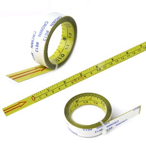 6.56ft Rubrique de mesure adhésive de gauche à droite Règle de la bande de mesure portable