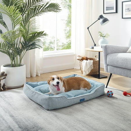 UPC: 0850018680035 | Sam s Pets Arlo® Large Blue Plaid Dog Bed