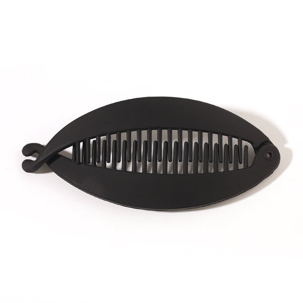 3 pinzas para el pelo con forma de plátano, pinzas mate para el pelo grueso y fino, sujeción media y fuerte para moños de cola de caballo