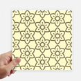 thumbnail image 1 of Flowers Classic Pattern Brocade Sticker Tags Wall Picture Laptop Decal Self adhesive, 1 of 1