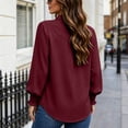 thumbnail image 3 of LEKWK Business Casual Tops for Women Long Sleeve Button Down Shirts Elegant Collared Blouses Fall Professional Office Work Dress Tops, 3 of 8