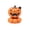 Orange A, variant on Halloween Resin Figurine With Rotating Pumpkin Base Skull Ghost Tombstone For Shelf Desk Mantel Decor 1 Pack