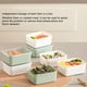 thumbnail image 5 of Contenedores apilables Advancent Organizadores de utensilios de cocina Blanco 3 piezas, 5 of 6