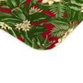 thumbnail image 5 of Jordan Manufacturing 45" x 22" Acadia Bordeaux Red Tropical Rectangular Outdoor Chair Cushion with Ties and Hanger Loop, 5 of 13