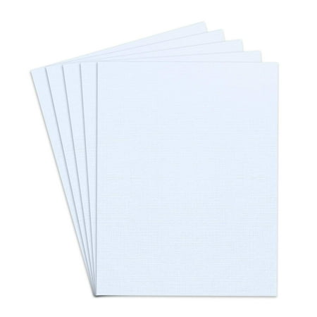 Linen Textured 8.5 x 11" Paper | Specialty Papers | 24lb text, 90 gsm | 50 Sheets Per Pack (Paper, Haviland Blue)