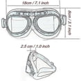 thumbnail image 2 of Motocross Goggles, Steampunk Vintage Aviator Style Pilot Motorcycle Cruiser Scooter Goggle Biker Racer Cruiser Touring Helmet Half Helmet, 2 of 5