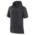 thumbnail image 2 of Men's Fanatics Heather Charcoal Los Angeles Kings Authentic Pro Road Performance Short Sleeve Pullover Hoodie, 2 of 3