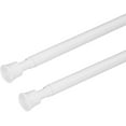 thumbnail image 2 of XNKOLMJ 2Pcs Spring Tension Curtain Rods 28 to 40 Inch  Small Tension Rod Expandable Adjustable Window Tension Rods No Drill(Black), 2 of 6