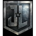 thumbnail image 2 of Men's Zack Snyder Justice League Stone Shield Logo Graphic Tee Black Large, 2 of 5