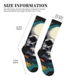 thumbnail image 2 of Lsque Modern Hip-Hop Skull Pattern Sport Compression Socks for Men & Women 15-20 mmHg Knee High Nurse Pregnant Running Medical and Travel Athletic, 2 of 6