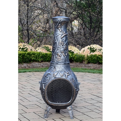 Oakland Living Hummingbird Cast iron Wood Burning Chiminea by Oakland Living Corporation