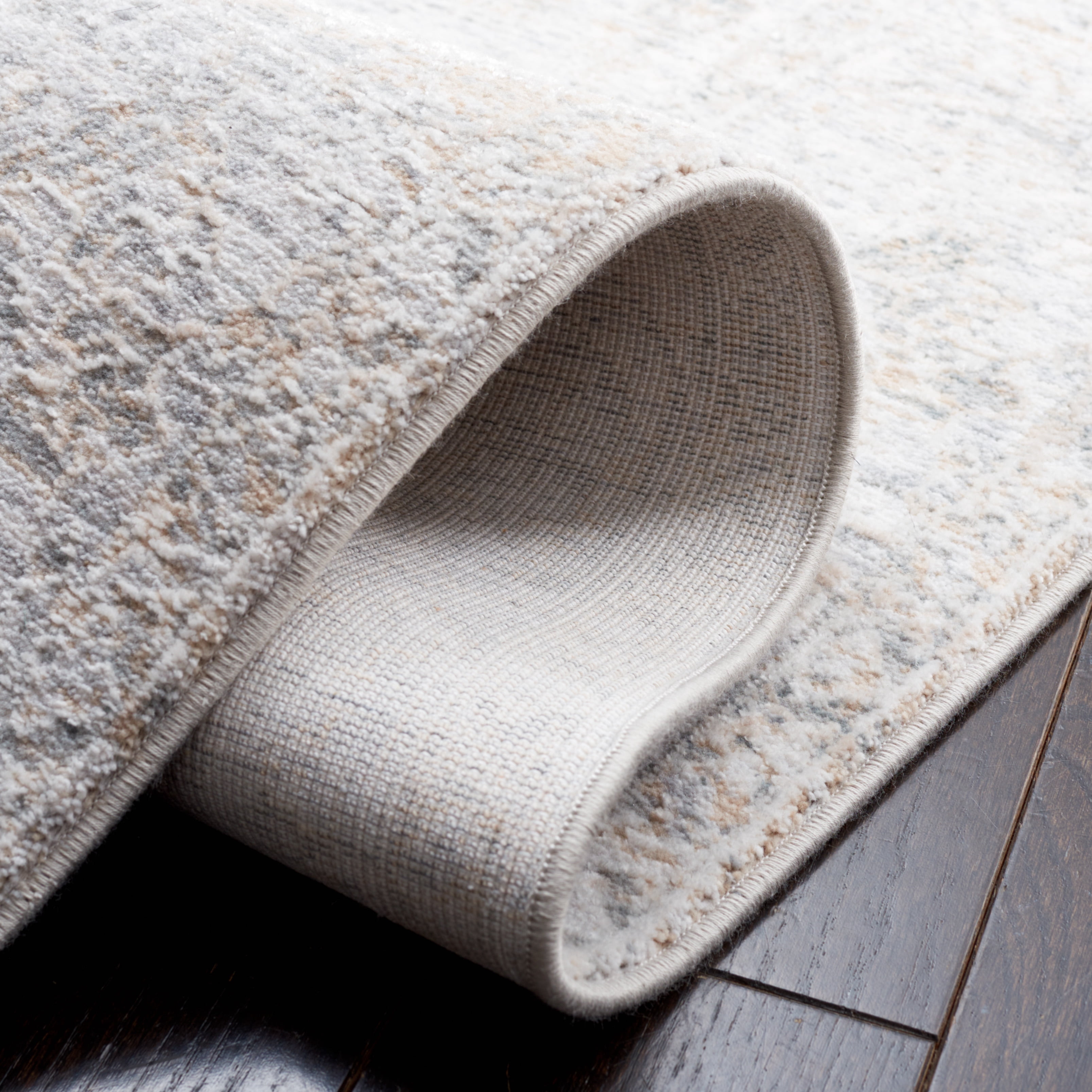 SAFAVIEH Marmara Bristol Oriental Runner Rug, Beige/Grey Blue, 2' x 8'
