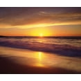thumbnail image 2 of Talbot Frank, Christopher 14x12 White Modern Wood Framed Museum Art Print Titled - CA, La Jolla Shores Beach at sunset, 2 of 4