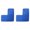 B, variant on L Shaped Bath Mat for Corner Showers, L Shaped Corner Bath Mat Non Absorbent Carpet, Machine Washable Bathroom Rug for Shower and Tub, Home Spa Toilet Floor Mat