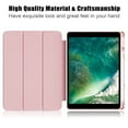 thumbnail image 5 of Dteck Trifold Stand Case for iPad 9th 8th 7th Generation 10.2-inch,Magnetic Smart Leather Case Clear PC Auto Sleep/Wake Back Cover Built-in Pencil Holder for iPad 10.2" 2021/2020/2019,Pink, 5 of 11