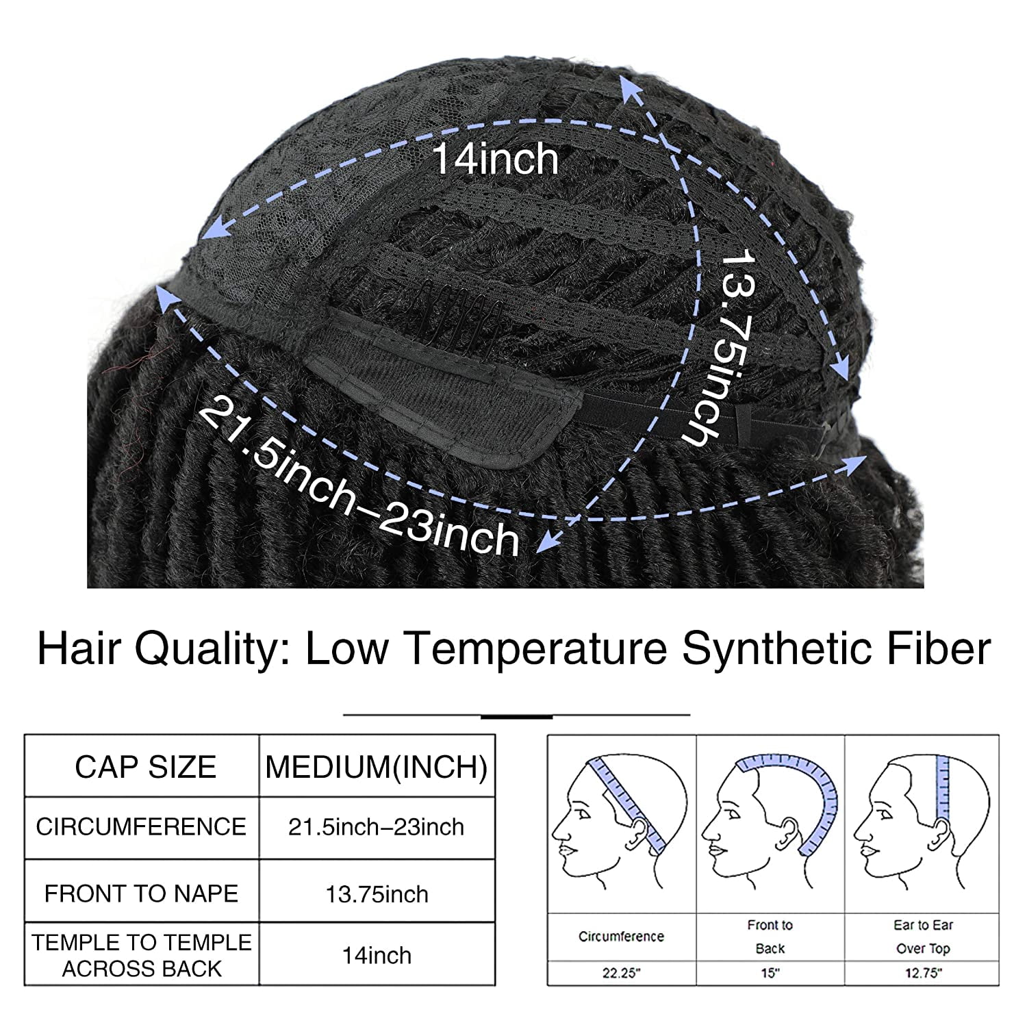DOPI Synthetic Dreadlocks Wig Twist Wigs for Black Women Short Curly Wigs Natural Crochet Wigs