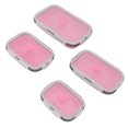 thumbnail image 2 of Récipient à Repas Pliable, Récipient à Déjeuner Souple Pliable 4pcs en Silicone pour Hommes Femmes pour le Camping Rose, Vert, Rose Rouge, 2 of 8