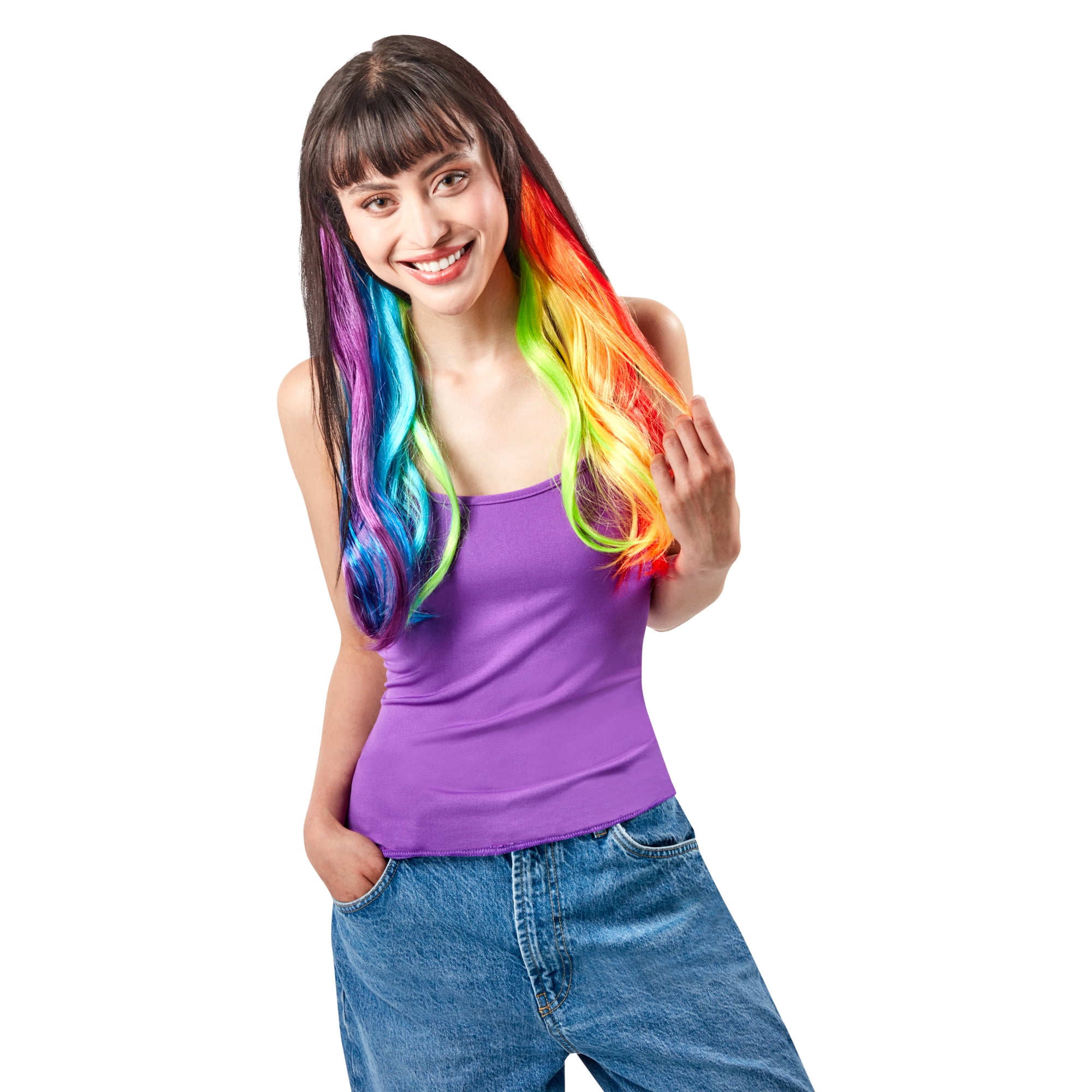 Rubies Rainbow Halo Wig, One Size