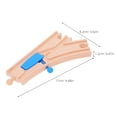 thumbnail image 2 of RUNROTOO 2Pcs Wooden Train Bridges For Interactive Design With Wood And Plastic Features, 2 of 6