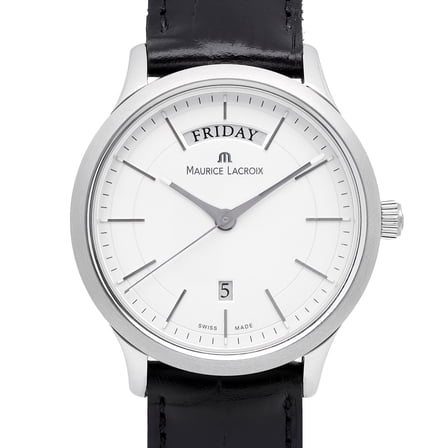 Maurice  Lacroix Les Classiques Steel Silver Dial Quartz Watch LC1007-SS001-130