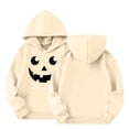 thumbnail image 6 of Girls Oversized Hoodies Halloween Pumpkin Graphic Hooded Sweatshirts Teen Kids Cute Funny Pullover Tops Cotton Casual Fashion Sweater, 6 of 6