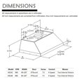 thumbnail image 6 of SINDA 48 Inch Built-in Range Hood Insert/Liner , 1150CFM in Stainless Steel, 6 of 9