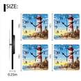 thumbnail image 3 of Square Wall Clock,Lighthouse On The Beach With Seagulls In The Sky,Silent Non-Ticking Wall Clock Decor for Home Office Kitchen Living Room Bedroom(12inch), 3 of 4
