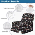 thumbnail image 5 of Garronmavis Christmas Snowflake Lights Reclining Chair Cover Washable Lazyboy Recliner Covers Non Slip Couch Cover Protector with Storage Pocket Furniture Protector for Living Room, 5 of 7
