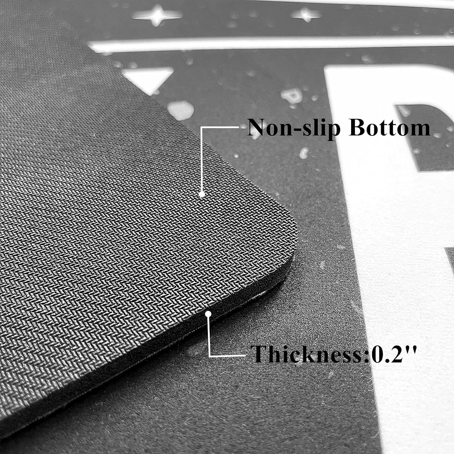 Kitchen Rug 20"×48", Antique Non-Slip Kitchen Floor Mat Durable Natural Rubber Runner Rug for Kitchen