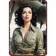 thumbnail image 1 of Placa Metal Vintage para Niña Pintura Hierro Rectangular Arte Pared Del 20x30cm, 1 of 9